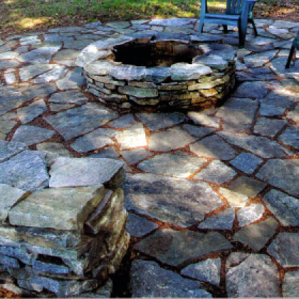 Circular Stone Fire Pit With Johns Building Supply Materials